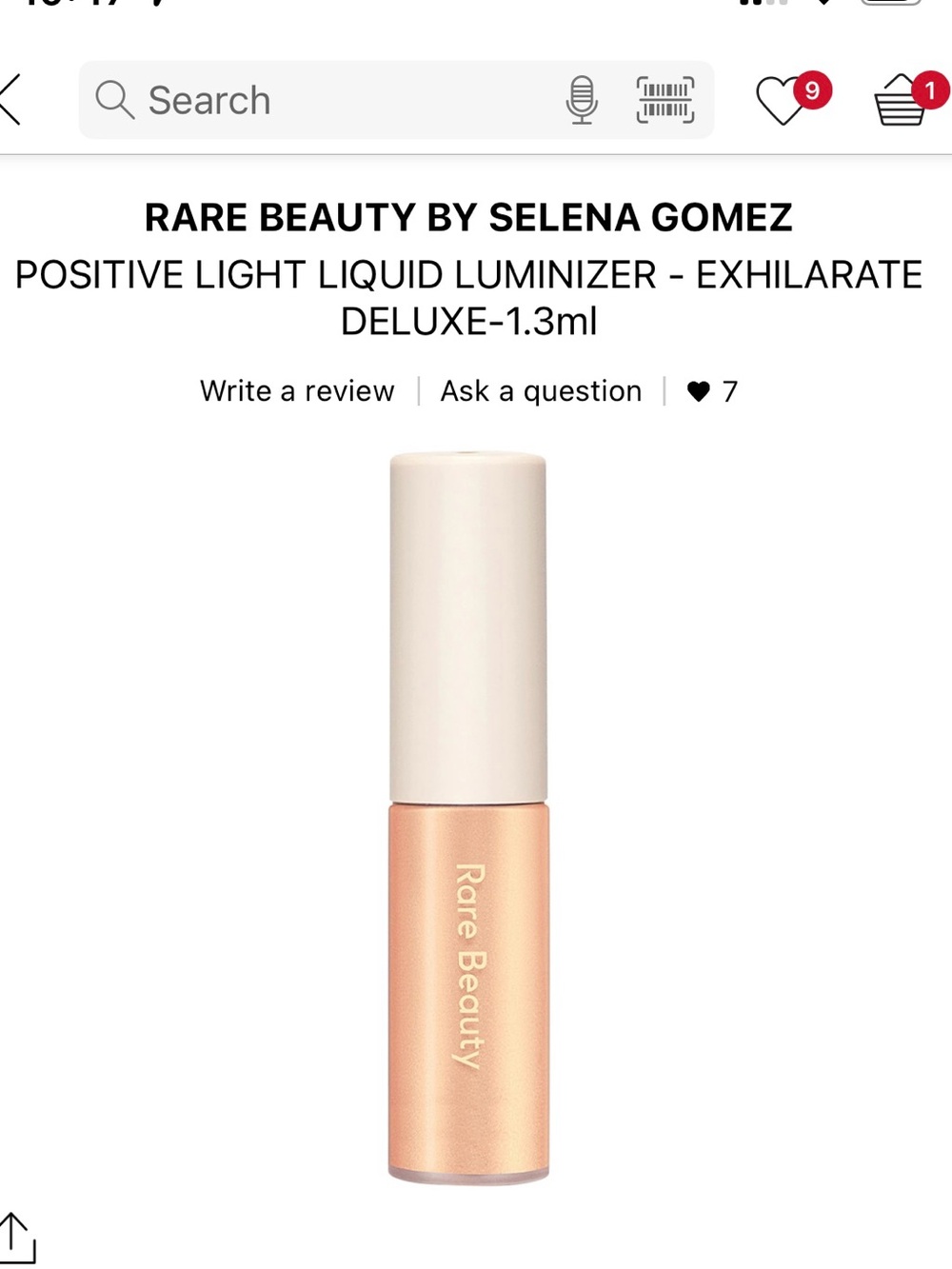 Pick 8/$50 Rare Beauty Positive Light Liquid Luminizer NWT del samp sz